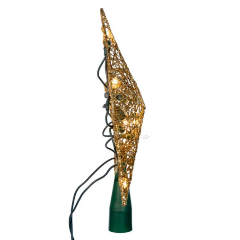 Star Tree Topper Large Gold Filigree Wire Christmas LED Light Up 9" Kurt Adler - Picture 2 of 7